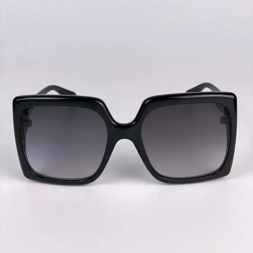 Gucci GG0876S 001 Sunglasses  Black Gray Gradient Oversized Women - Picture 4 of 10